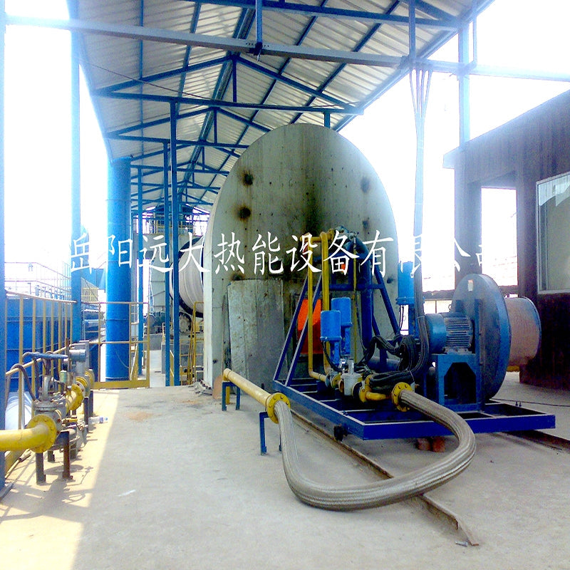 Saint Gobain rotary kiln equipped with gas burner