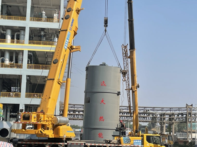 Hot air system project of a fluorine chemical company