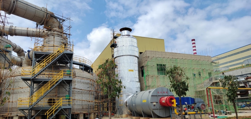 Site of sulfuric acid start-up furnace for the preheating device project of Nanguo Copper Industry Phase II